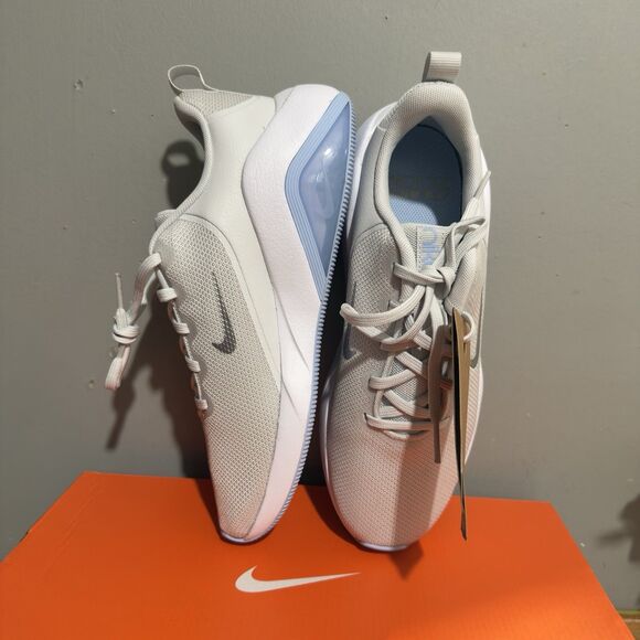 NEW Nike Zoom Bella 9.5 Women Gym Shoes Heavy Lift Light Gray/Blue Zoom Air Tek - Picture 8 of 16